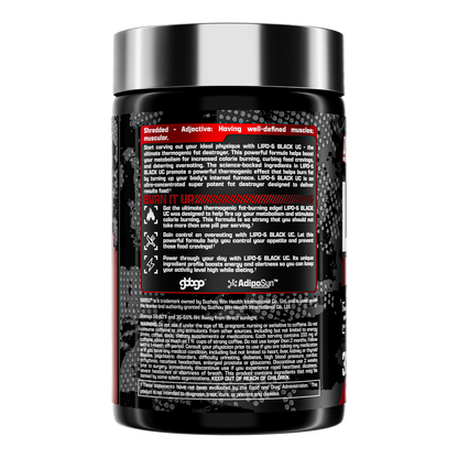 NUTREX, LIPO-6 BLACK UC THE ULTIMATE THERMOGENIC FAT BURNER, 60 CAPS