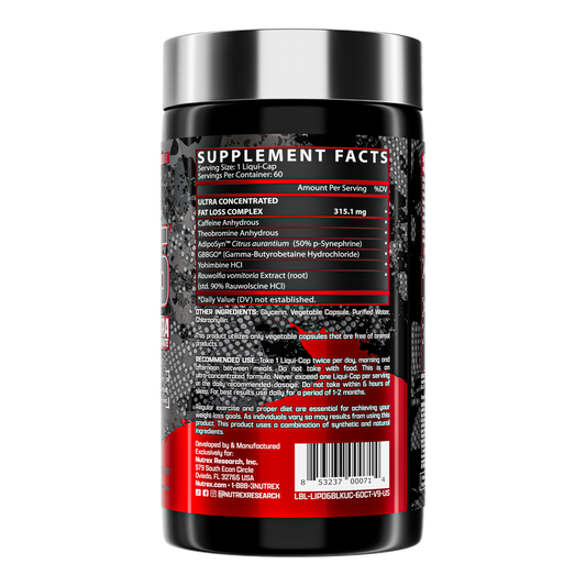 LIPO-6 BLACK UC THE ULTIMATE THERMOGENIC FAT BURNER