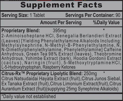 Hi Tech Pharma , Lipodrene® Xtreme V2.0 High-Strength Weight Loss Support, 90 ct