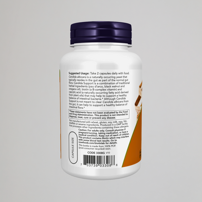 NOW Candida Support, 90 veg cap