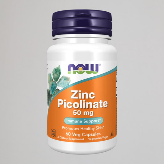 NOW FOODS ZINC PICOLINATE 50 mg, 60 VEG CAPSULES