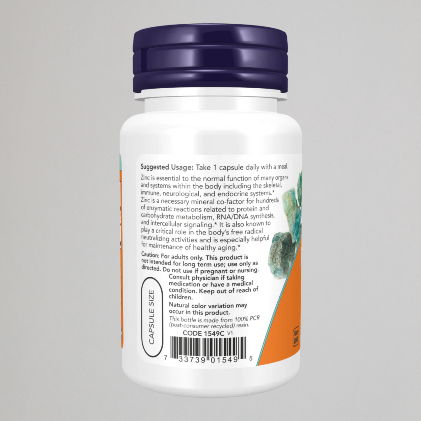 NOW FOODS ZINC PICOLINATE 50 mg, 60 VEG CAPSULES