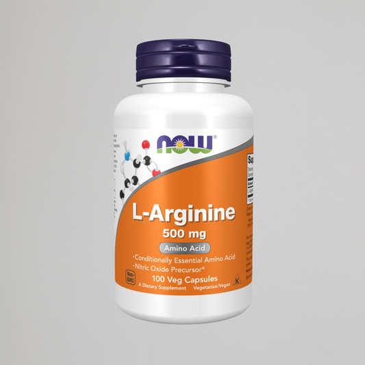 NOW FOODS, L-Arginine 500 mg , 100 Veg Capsules