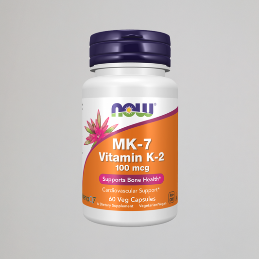 NOW FOODS, MK-7 Vitamin K-2 100 mcg , 60 Veg Capsules