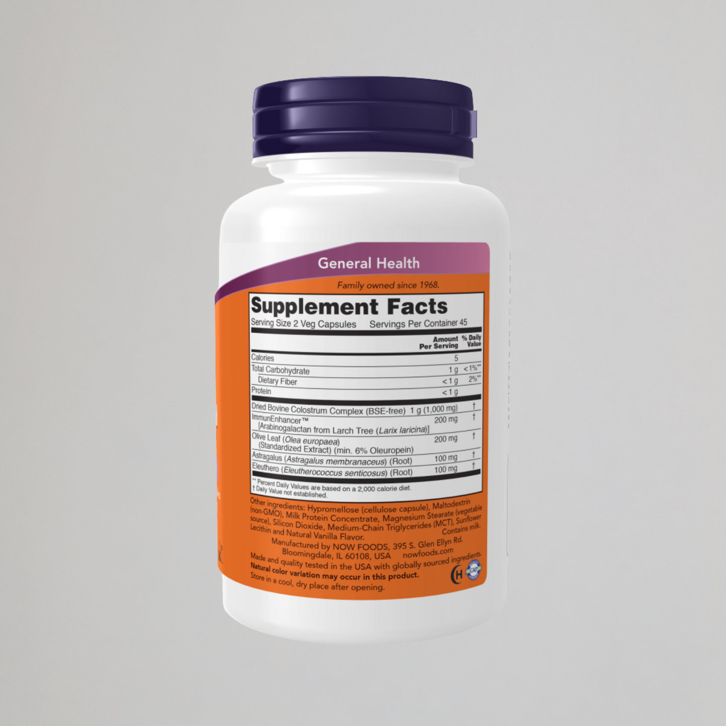 NOW FOODS, Super Colostrum 500 mg , 90 Veg Capsules