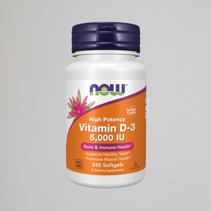 NOW FOODS, Vitamin D-3 5000 IU , 240 Softgels