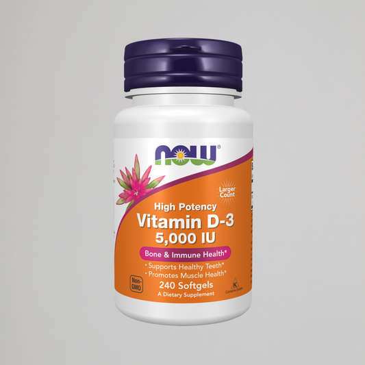 NOW FOODS, Vitamin D-3 5000 IU , 240 Softgels