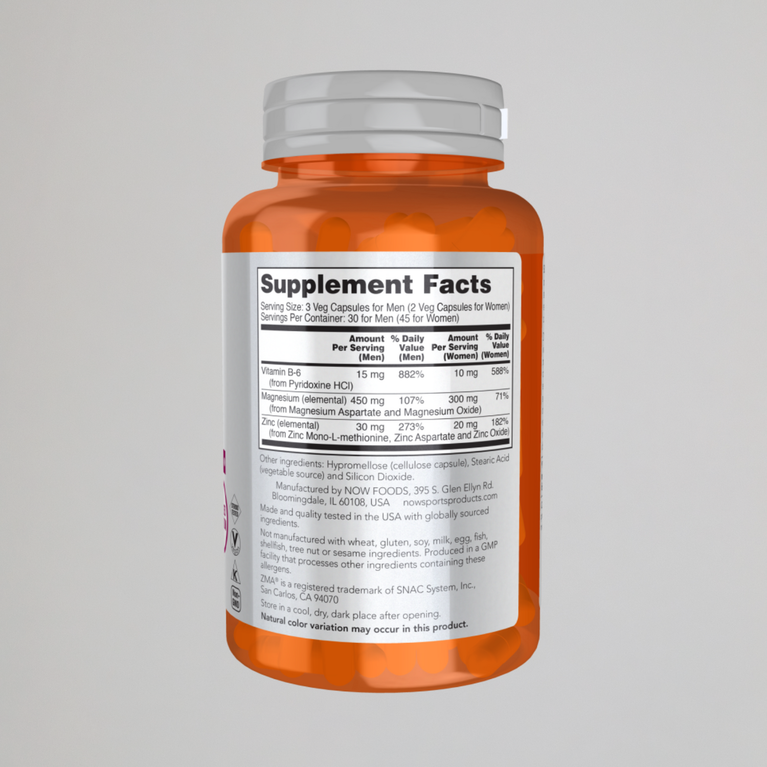 NOW FOODS , ZMA 90 Capsules