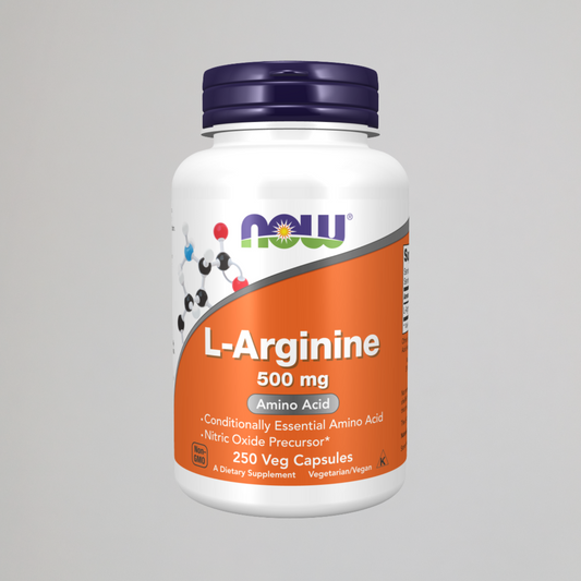 NOW Foods Supplements, L-Arginine 500 mg, 250 Veg Capsules
