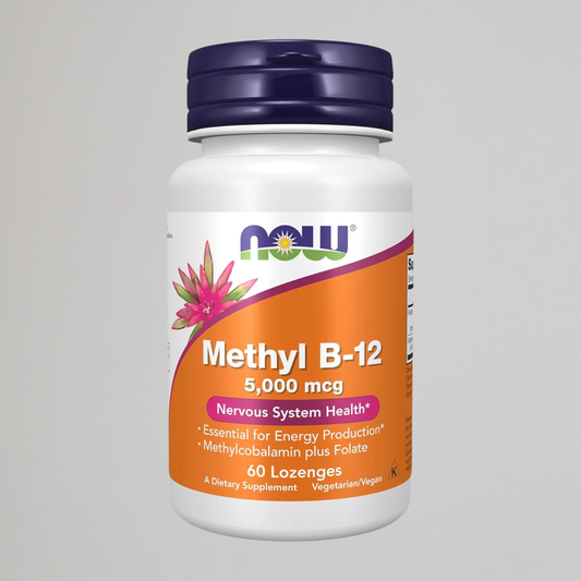 NOW Foods Supplements, Methyl B-12 (Methylcobalamin) 5,000 mcg, 60 Lozenges