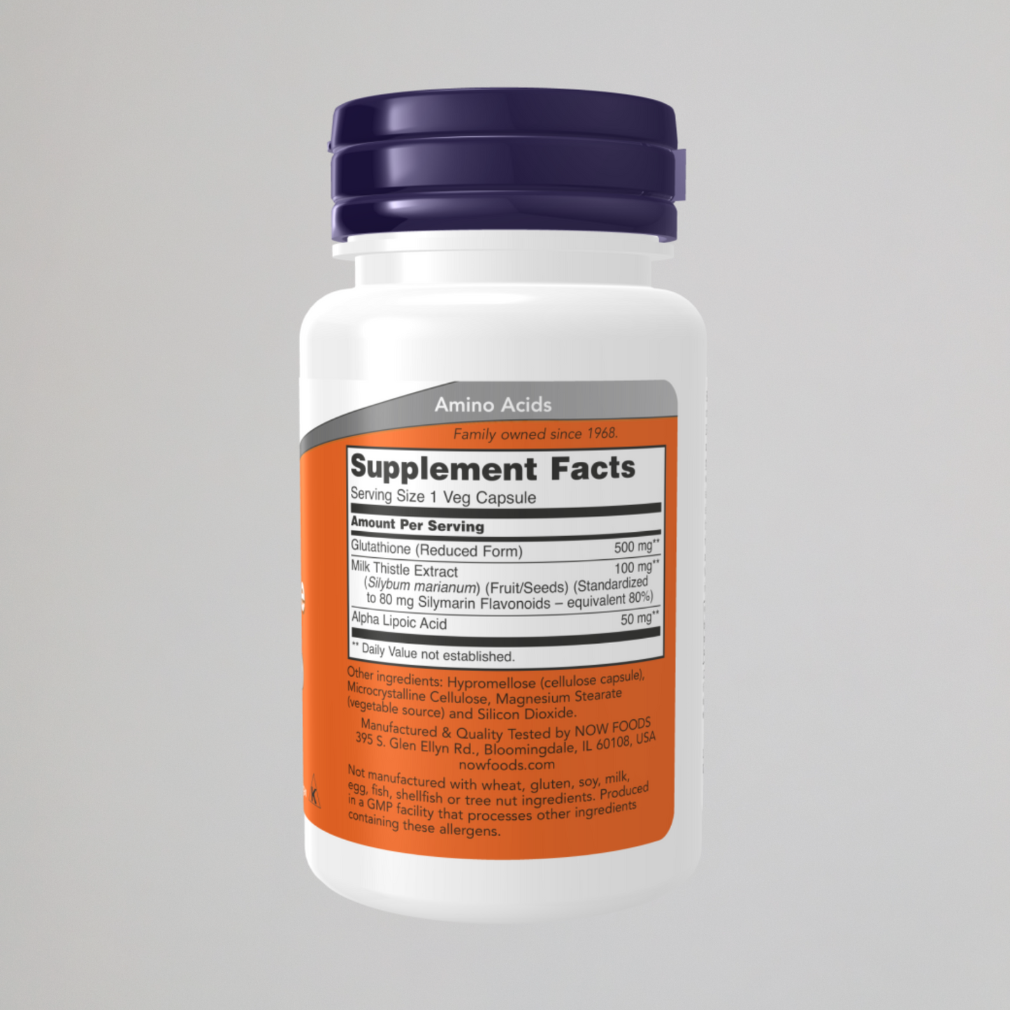 Now Foods Glutathione  500mg, 60 cap