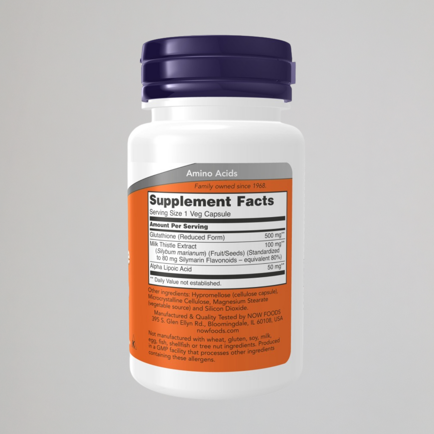 Now Foods Glutathione  500mg, 60 cap