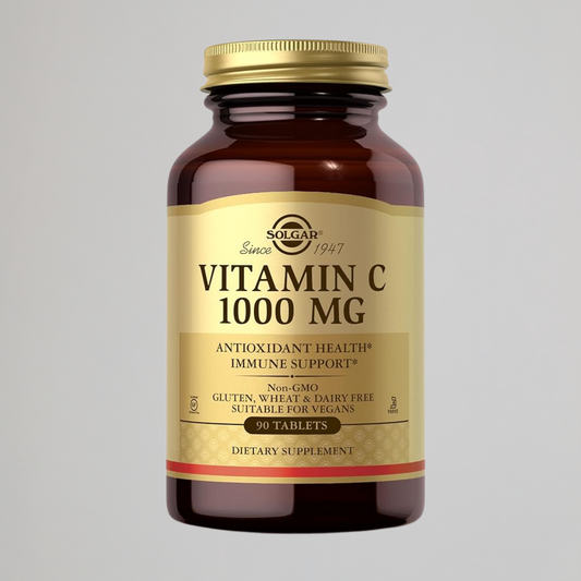 Solgar Vitamin C 1000 mg, 90 Tablets - Antioxidant & Immune Support