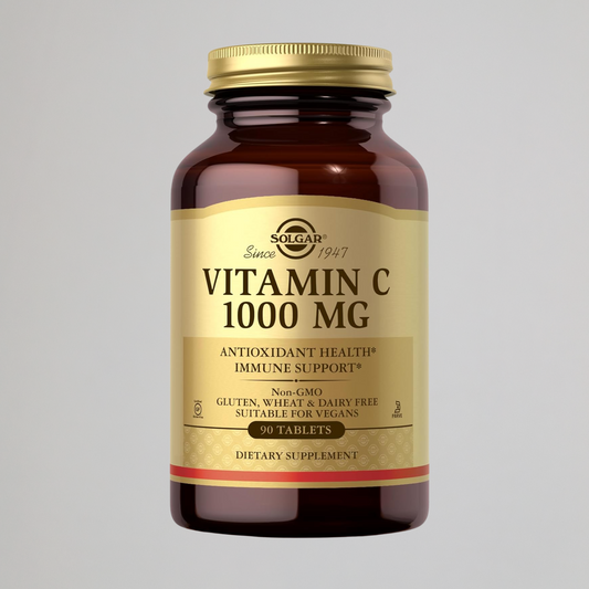 Solgar Vitamin C 1000 mg, 90 Tablets - Antioxidant & Immune Support, Overall Health, Healthy Skin & Joints - Bioflavonoids Supplement - Non-GMO, Vegan, Gluten Free, Kosher - 90 Servings