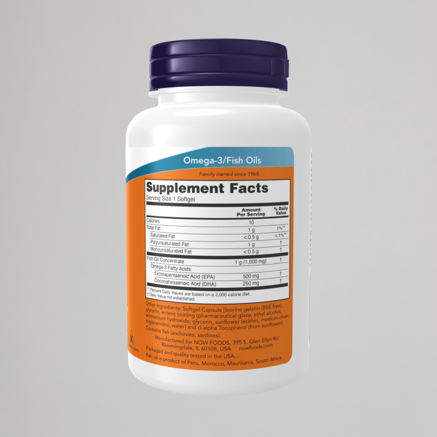 ULTRA OMEGA-3 FISH OIL (BOVINE GELATIN) SOFTGELS
