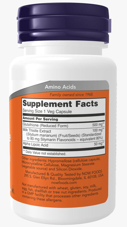 Now Foods Glutathione  500mg, 60 cap