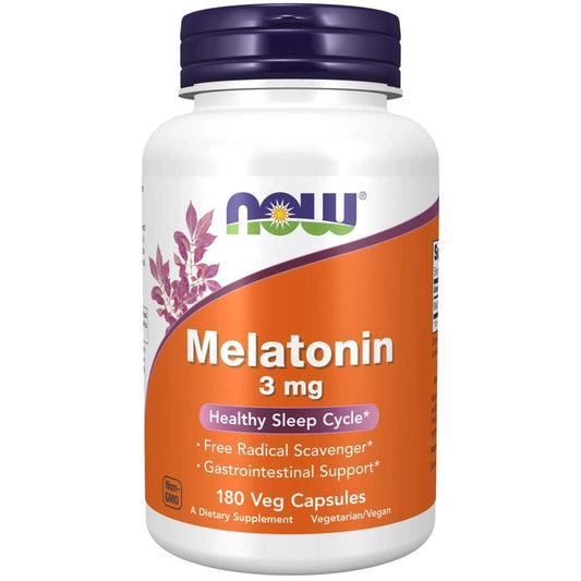 NOW Foods, Melatonin, 3 mg, 180 Veg Capsules