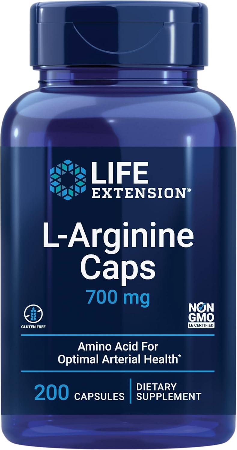 Life Extension L-Arginine Caps, 700 mg - 200 Capsules