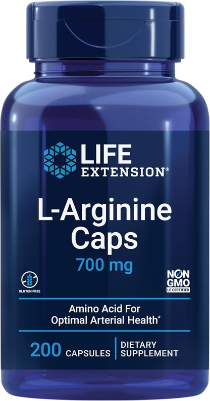 Life Extension L-Arginine Caps, 700 mg - 200 Capsules
