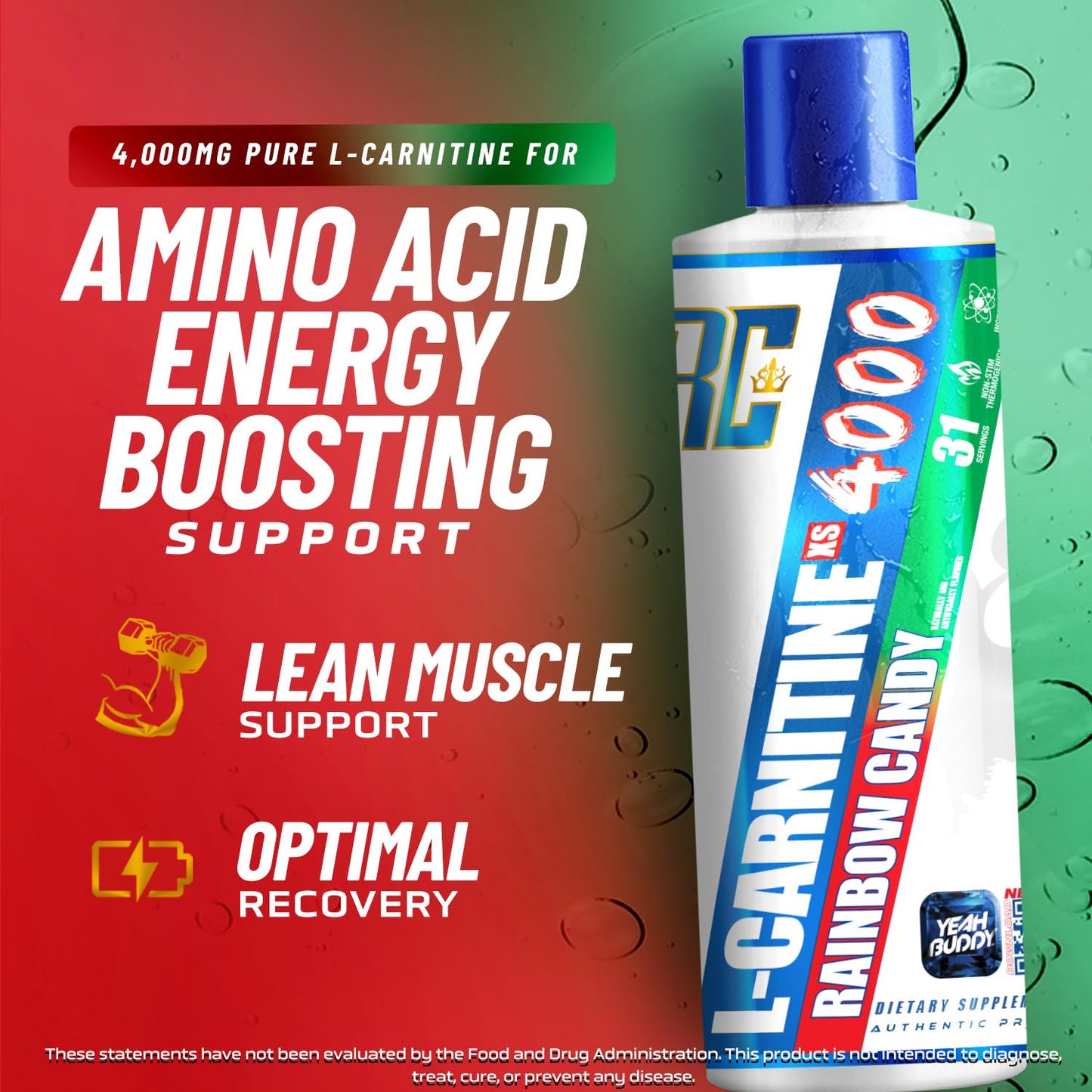 Ronnie Coleman Signature Series L Carnitine {RAINBOW CANDY} XS 4000 -15.72oz(465ml)