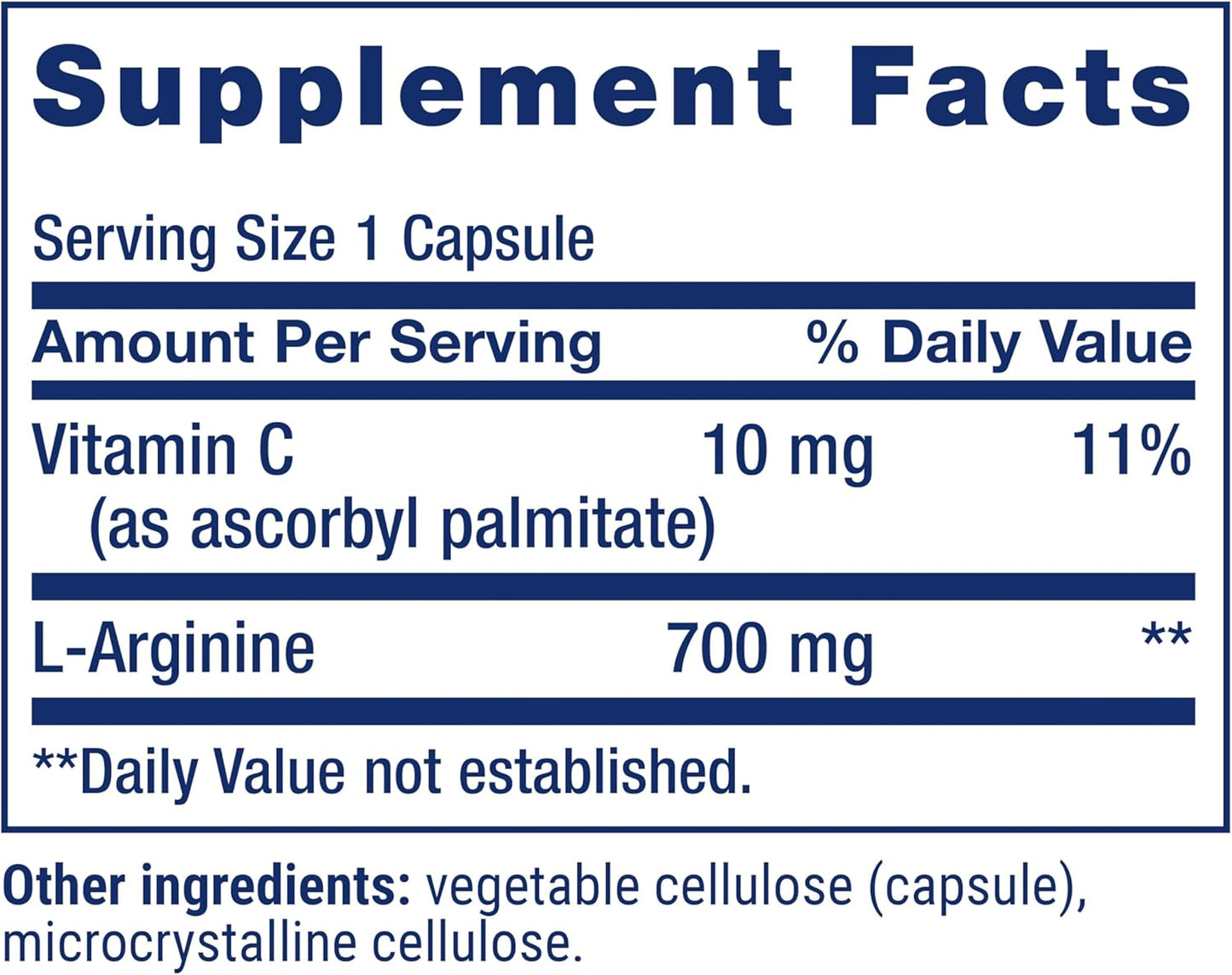 Life Extension L-Arginine Caps, 700 mg - 200 Capsules