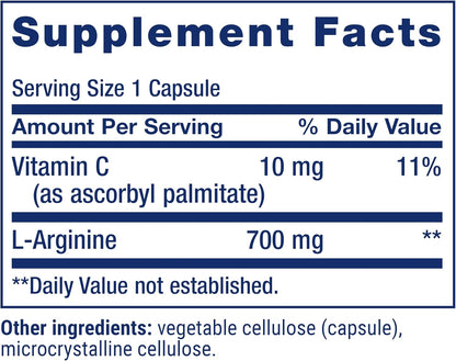Life Extension L-Arginine Caps, 700 mg - 200 Capsules