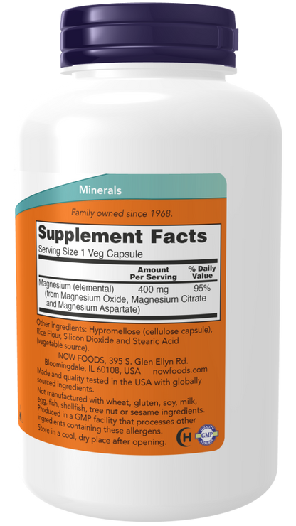 Magnesium 400 mg 180 capsules