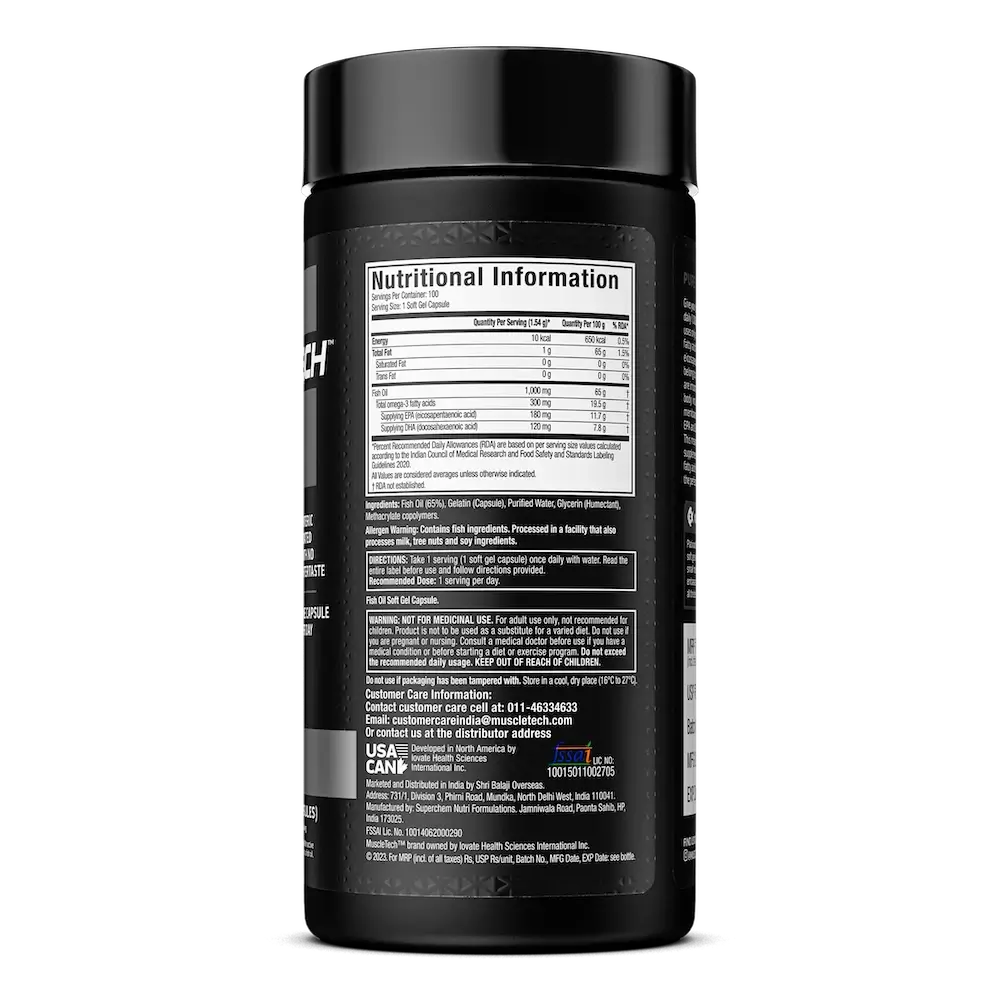 MUSCLETECH™ PLATINUM 100% OMEGA FISH OIL