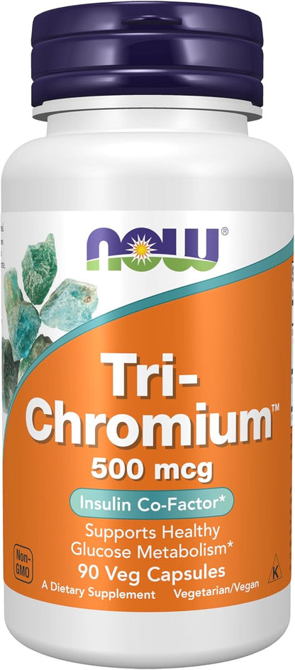 NOW Foods Supplements, Tri-Chromium 500 mcg ,90 Veg Capsules