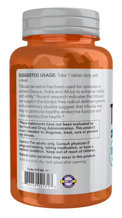 NOW Sports  Tribulus , 1,000 mg, Double Strength, Men's Health, 90 Tablets