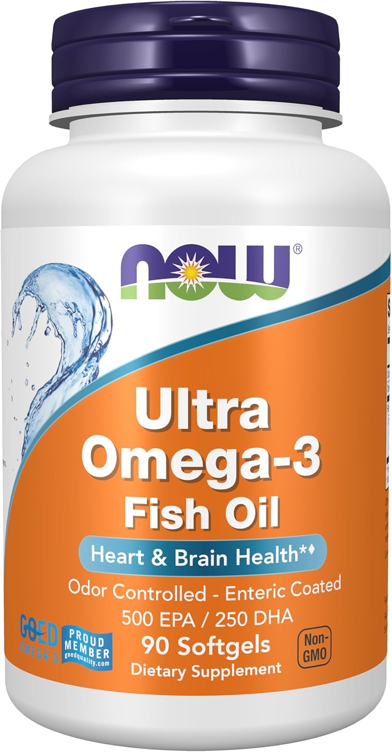 NOW Foods Supplements, Ultra Omega-3  FISH OIL , 90 Softgels
