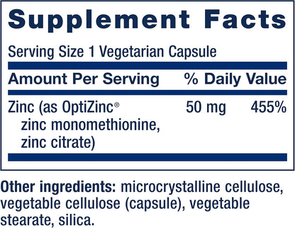 Life Extension Zinc Caps,  50 mg- 90 Vegetarian Capsules